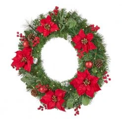 Home Accents Holiday 30 in Prelit Berry Bliss Wreath -HOME ACCENTS HOLIDAY Shop home accents holiday christmas wreaths 21gr50165 40 1000