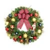 Home Accents Holiday 30 in. Festive Nutcracker Battery Operated Pine LED Pre-Lit Artificial Christmas Wreath with Timer -HOME ACCENTS HOLIDAY Shop home accents holiday christmas wreaths 22ne50006 64 1000 1