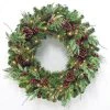 Home Accents Holiday 36 in. Woodmoore Battery Operated Mixed Pine LED Pre-Lit Artificial Christmas Wreath with Timer -HOME ACCENTS HOLIDAY Shop home accents holiday christmas wreaths chzh3811602th6 64 1000 1