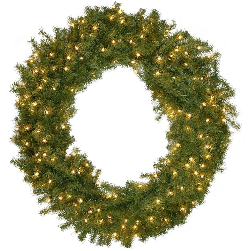 Home Accents Holiday 48 in Prelit Norwood Fir Wreath 3 Home Accents Holiday 48 in Prelit Norwood Fir Wreath