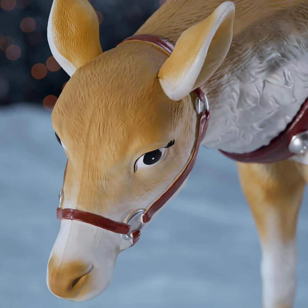 Home Accents Holiday 4.5 ft LED Feeding Reindeer Holiday Yard Decoration 6 Home Accents Holiday 4.5 ft LED Feeding Reindeer Holiday Yard Decoration - Image 4