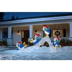 Home Accents Holiday 6 ft Cool White-Warm White LED Penguins Slide Holiday Yard Decoration -HOME ACCENTS HOLIDAY Shop home accents holiday christmas yard decorations 21rt11221111 e1 1000
