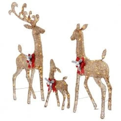 Home Accents Holiday 3-Piece Warm White LED Gold Deer Family Holiday Yard Decoration 9 Home Accents Holiday 3-Piece Warm White LED Gold Deer Family Holiday Yard Decoration -HOME ACCENTS HOLIDAY Shop home accents holiday christmas yard decorations 21rt45820112 40 1000