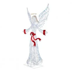 Home Accents Holiday 6 ft Iridescent Ribbon Angel Holiday Yard Decoration -HOME ACCENTS HOLIDAY Shop home accents holiday christmas yard decorations 22gm80770 40 1000