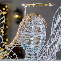 Home Accents Holiday 6 ft Iridescent Ribbon Angel Holiday Yard Decoration -HOME ACCENTS HOLIDAY Shop home accents holiday christmas yard decorations 22gm80770 a0 1000