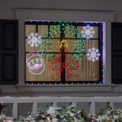 Home Accents Holiday 16 in Hi-Vibrant LED Santa Holiday Yard Decoration -HOME ACCENTS HOLIDAY Shop home accents holiday christmas yard decorations 22le11008 1d 1000