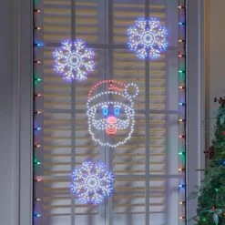 Home Accents Holiday 16 in Hi-Vibrant LED Santa Holiday Yard Decoration -HOME ACCENTS HOLIDAY Shop home accents holiday christmas yard decorations 22le11008 66 1000