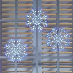 Home Accents Holiday 10 in Hi-Vibrant Snowflakes 3Pack Holiday Yard Decoration 12 Home Accents Holiday 10 in Hi-Vibrant Snowflakes 3Pack Holiday Yard Decoration -HOME ACCENTS HOLIDAY Shop home accents holiday christmas yard decorations 22le11012 1d 1000