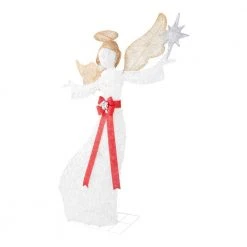 Home Accents Holiday 7.5 ft Warm White LED Angel with Star Holiday Yard Decoration -HOME ACCENTS HOLIDAY Shop home accents holiday christmas yard decorations 22rt1222211 40 1000