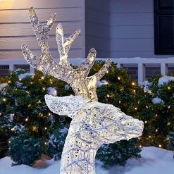 Home Accents Holiday 3.5 ft Warm White LED Laying Buck Gold Bow Holiday Yard Decoration 12 Home Accents Holiday 3.5 ft Warm White LED Laying Buck Gold Bow Holiday Yard Decoration -HOME ACCENTS HOLIDAY Shop home accents holiday christmas yard decorations 22rt1252211 1d 1000
