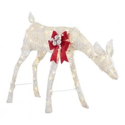 Home Accents Holiday 3 ft Warm White LED Feeding Doe Holiday Yard Decoration -HOME ACCENTS HOLIDAY Shop home accents holiday christmas yard decorations 22rt1262211 40 1000