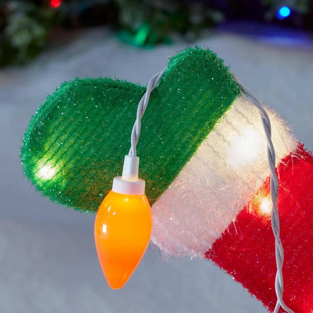 Home Accents Holiday 3 ft Warm White LED Santa with Lights Holiday Yard Decoration 7 Home Accents Holiday 3 ft Warm White LED Santa with Lights Holiday Yard Decoration - Image 5