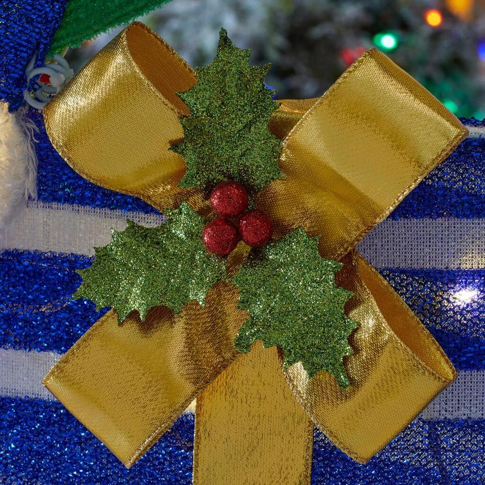 Home Accents Holiday 4 ft Warm White LED Snowman Stacking Gifts Holiday Yard Decoration 7 Home Accents Holiday 4 ft Warm White LED Snowman Stacking Gifts Holiday Yard Decoration - Image 5