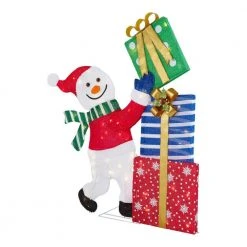 Home Accents Holiday 4 ft Warm White LED Snowman Stacking Gifts Holiday Yard Decoration 9 Home Accents Holiday 4 ft Warm White LED Snowman Stacking Gifts Holiday Yard Decoration -HOME ACCENTS HOLIDAY Shop home accents holiday christmas yard decorations 22rt1932214 40 1000