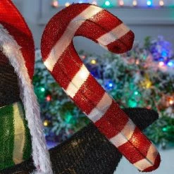 Home Accents Holiday 3 ft Warm White LED Penguin in with Candy Cane Holiday Yard Decoration -HOME ACCENTS HOLIDAY Shop home accents holiday christmas yard decorations 22rt1962214 1d 1000