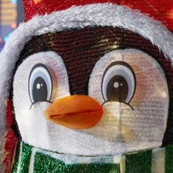 Home Accents Holiday 3 ft Warm White LED Penguin in with Candy Cane Holiday Yard Decoration -HOME ACCENTS HOLIDAY Shop home accents holiday christmas yard decorations 22rt1962214 a0 1000