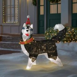 Home Accents Holiday 2.5 ft Warm White LED Husky with Hat Holiday Yard Decoration 9 Home Accents Holiday 2.5 ft Warm White LED Husky with Hat Holiday Yard Decoration -HOME ACCENTS HOLIDAY Shop home accents holiday christmas yard decorations 22rt2152214 e1 1000