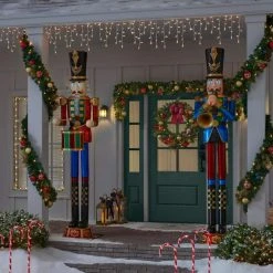 Home Accents Holiday 8 ft Trumpeting Nutcracker Holiday Yard Decoration -HOME ACCENTS HOLIDAY Shop home accents holiday christmas yard decorations 22sv23302 66 1000