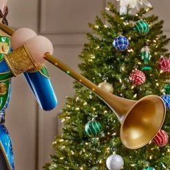 Home Accents Holiday 8 ft Trumpeting Nutcracker Holiday Yard Decoration -HOME ACCENTS HOLIDAY Shop home accents holiday christmas yard decorations 22sv23302 a0 1000