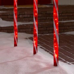 Home Accents Holiday 4 ft Lighted Candy Cane 3-Pack Holiday Yard Decoration -HOME ACCENTS HOLIDAY Shop home accents holiday christmas yard decorations ty086 2018 2 1d 1000