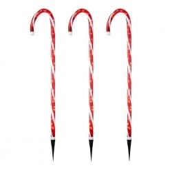 Home Accents Holiday 4 ft Lighted Candy Cane 3-Pack Holiday Yard Decoration -HOME ACCENTS HOLIDAY Shop home accents holiday christmas yard decorations ty086 2018 2 40 1000