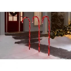 Home Accents Holiday 4 ft Lighted Candy Cane 3-Pack Holiday Yard Decoration -HOME ACCENTS HOLIDAY Shop home accents holiday christmas yard decorations ty086 2018 2 e1 1000