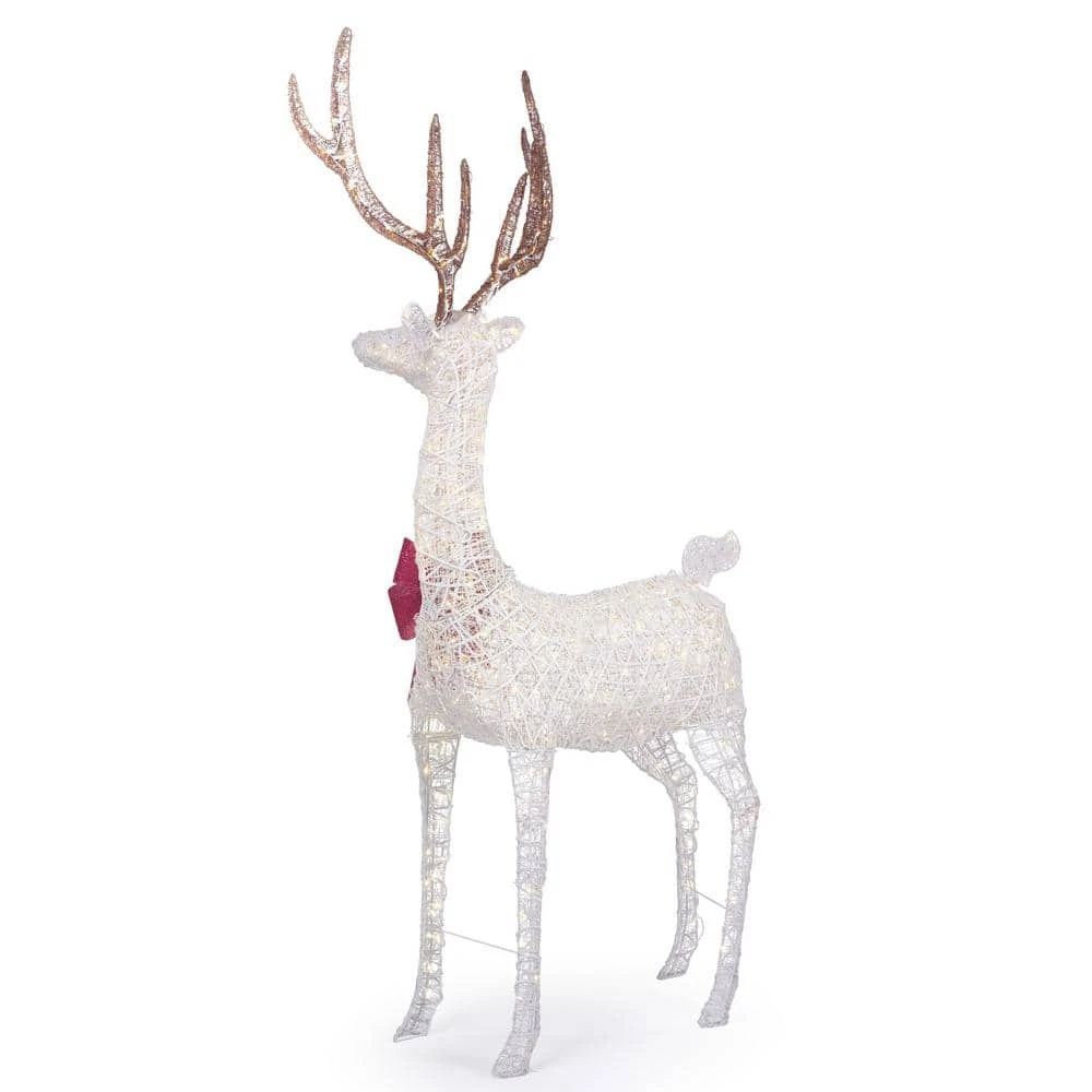Home Accents Holiday 8.5 ft Warm White LED Giant Buck with Bow Holiday Yard Decoration 8 Home Accents Holiday 8.5 ft Warm White LED Giant Buck with Bow Holiday Yard Decoration - Image 6