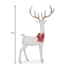 Home Accents Holiday 8.5 ft Warm White LED Giant Buck with Bow Holiday Yard Decoration 20 Home Accents Holiday 8.5 ft Warm White LED Giant Buck with Bow Holiday Yard Decoration -HOME ACCENTS HOLIDAY Shop home accents holiday christmas yard decorations ty285 1911 c3 1000