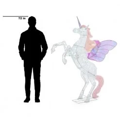 Home Accents Holiday 6 ft Cool White LED Unicorn with Wings Holiday Yard Decoration 18 Home Accents Holiday 6 ft Cool White LED Unicorn with Wings Holiday Yard Decoration -HOME ACCENTS HOLIDAY Shop home accents holiday christmas yard decorations ty505 1714 1 77 1000
