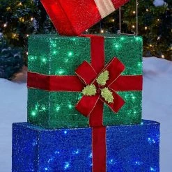 Home Accents Holiday 4.5 ft LED Stacked Gift Box Set Holiday Yard Decoration 11 Home Accents Holiday 4.5 ft LED Stacked Gift Box Set Holiday Yard Decoration -HOME ACCENTS HOLIDAY Shop home accents holiday christmas yard decorations ty545 2014 1d 1000