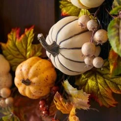 Home Accents Holiday 30 in Mixed Pumpkins Fall Harvest Wreath -HOME ACCENTS HOLIDAY Shop home accents holiday fall wreaths 21ge10013 a0 1000