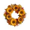 Home Accents Holiday 22 in Unlit Artificial Sunflower and Pinecone Harvest Fall Wreath 1 Home Accents Holiday 22 in Unlit Artificial Sunflower and Pinecone Harvest Fall Wreath -HOME ACCENTS HOLIDAY Shop home accents holiday fall wreaths 2528560hd 64 1000