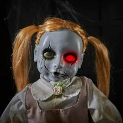 Home Accents Holiday 3 ft Animated LED Haunted Doll Halloween Animatronic -HOME ACCENTS HOLIDAY Shop home accents holiday halloween animatronics 22pa36485 a0 1000