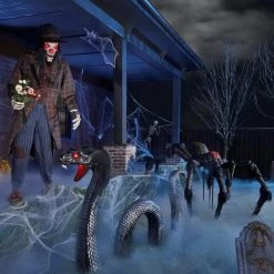 Home Accents Holiday 7 ft Animated Teary the Clown Halloween Animatronic -HOME ACCENTS HOLIDAY Shop home accents holiday halloween animatronics 22sv23267 66 1000