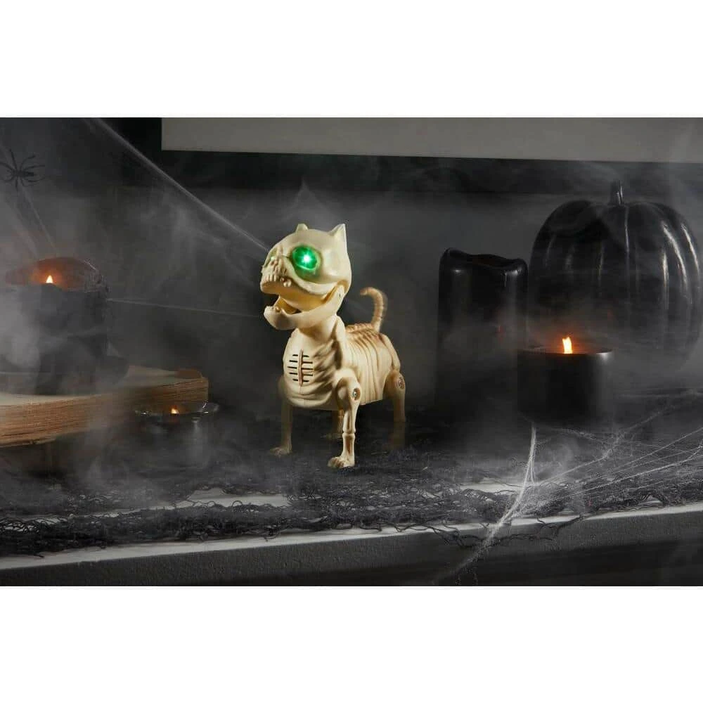 Home Accents Holiday 7 in Animated LED Skeleton Mini Dog 4 Home Accents Holiday 7 in Animated LED Skeleton Mini Dog - Image 2