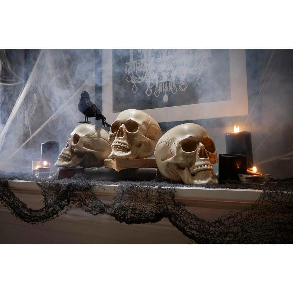 Home Accents Holiday 3-Piece Realistic Bag of Skulls 4 Home Accents Holiday 3-Piece Realistic Bag of Skulls - Image 2