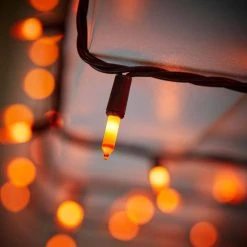 Home Accents Holiday 29 ft 6 in 100-Count Smooth Orange Mini LED Halloween String Lights -HOME ACCENTS HOLIDAY Shop home accents holiday halloween string lights ty022 2025 77 1000