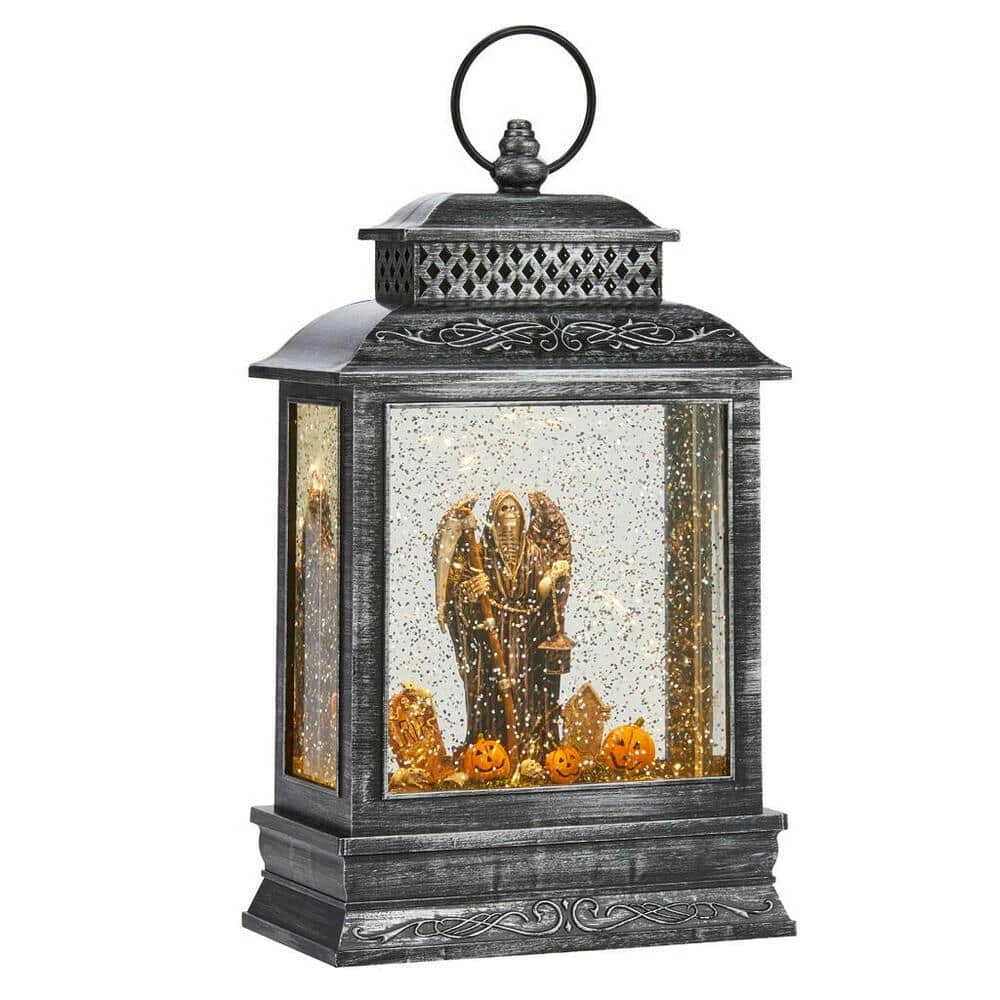 Home Accents Holiday 10.5 in Reaper Scene Water Lantern Tabletop Halloween Decoration 4 Home Accents Holiday 10.5 in Reaper Scene Water Lantern Tabletop Halloween Decoration - Image 2