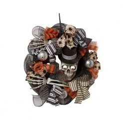 Home Accents Holiday 20 in Skeleton Mesh Halloween Wreath -HOME ACCENTS HOLIDAY Shop home accents holiday halloween wreaths asm khmra004 40 1000
