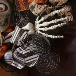 Home Accents Holiday 20 in Skeleton Mesh Halloween Wreath -HOME ACCENTS HOLIDAY Shop home accents holiday halloween wreaths asm khmra004 a0 1000