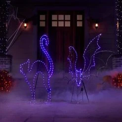 Home Accents Holiday 4.5 ft LED Purple Cat Silhouette Halloween Yard Decoration 12 Home Accents Holiday 4.5 ft LED Purple Cat Silhouette Halloween Yard Decoration -HOME ACCENTS HOLIDAY Shop home accents holiday halloween yard decorations 22rt3382225yx 1d 1000