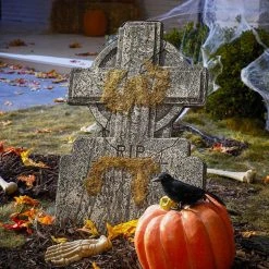 Home Accents Holiday 2 ft RIP Cross Styrofoam Tombstone -HOME ACCENTS HOLIDAY Shop home accents holiday halloween yard decorations 22sv23561 1d 1000