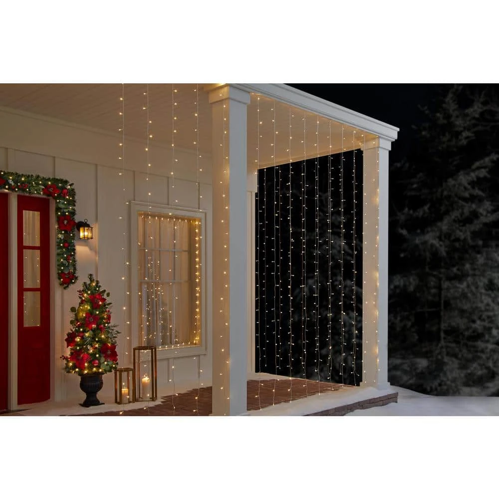 Home Accents Holiday 600L Warm White LED Weeping Willow Icicle 4 Home Accents Holiday 600L Warm White LED Weeping Willow Icicle - Image 2