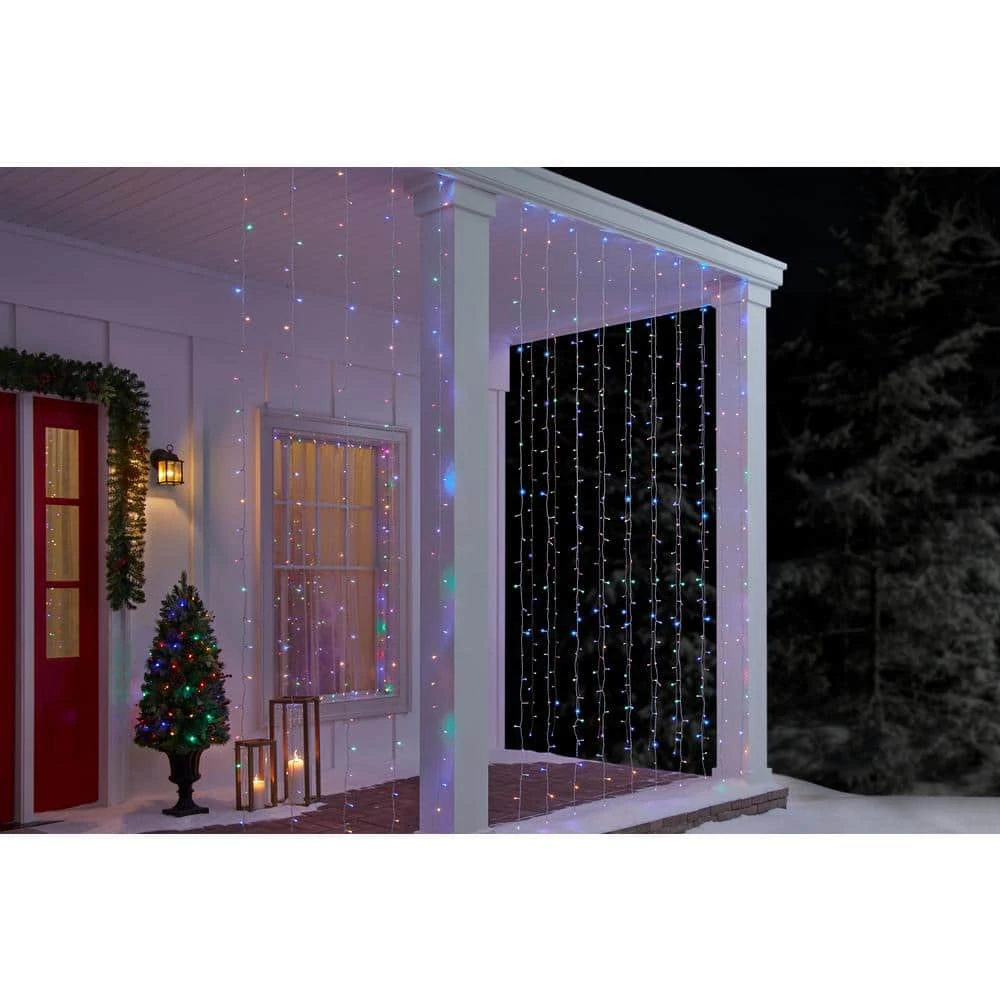 Home Accents Holiday 600L Multi LED Weeping Willow Icicle Lights 4 Home Accents Holiday 600L Multi LED Weeping Willow Icicle Lights - Image 2