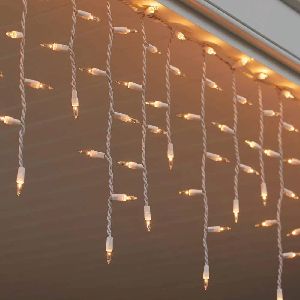 Home Accents Holiday 300L Clear Incandescent Mini Icicle Lights 5 Home Accents Holiday 300L Clear Incandescent Mini Icicle Lights - Image 3