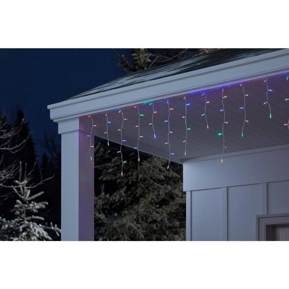Home Accents Holiday 200L Multi Dome LED Icicle Lights 4 Home Accents Holiday 200L Multi Dome LED Icicle Lights - Image 2