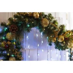 Home Accents Holiday 200L Cool White Dome LED Icicle Lights -HOME ACCENTS HOLIDAY Shop home accents holiday icicle lights ty271 1115 w 40 1000