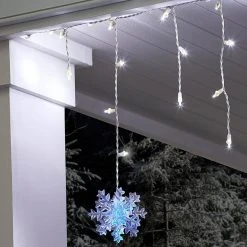 Home Accents Holiday 70L Cool White Dome Icicle With Snowflakes Lights -HOME ACCENTS HOLIDAY Shop home accents holiday icicle lights ty717 1315 40 1000