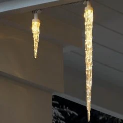 Home Accents Holiday 25L Warm White LED Icicle Lights -HOME ACCENTS HOLIDAY Shop home accents holiday icicle lights ty771 1315ww a0 1000