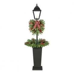 Home Accents Holiday 5 ft Spruce Lantern Potted Christmas Tree